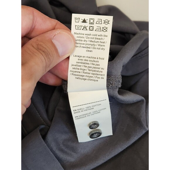 UNTUCKit Shirt Men's M Gray Long Sleeve Button Up Slim Fit Stretch Huber - Picture 6 of 6